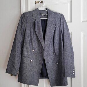 Karl Lagerfeld Blue Oversized Jacket